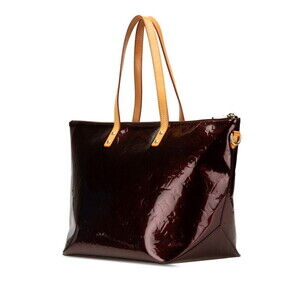 Louis Vuitton Amarante Patent Tote Vernis Purple Leather Bag Bellevue